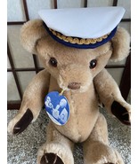 Rare Vintage British Signed 17&quot; House Of Nisbet Captain Bully Teddy Bear - £77.68 GBP