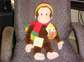 24&quot; Macys Talking Giggles Curious George Plush Toy Mini Book and Tags Works - £58.42 GBP