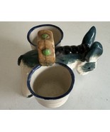 Vintage Ceramic Donkey Mule Horse Planter Figurine Japan stands 4&quot; tall - $14.84