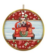 hdhshop24 Funny Jack Russell Terrier Dog Ride Car Ornament Gift Pine Tre... - $19.75