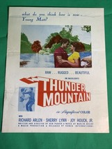 1947 Thunder Mountain Poster Pressbook Vintage Cinema Western Action 40’... - £92.42 GBP