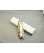 Ornate Sterling Floral Repousse Mezuzah 5.75&quot; Scroll Holder Case - €131,23 EUR