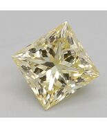 Princess Cut 1.05 Cts Fancy Intense Yellow VS2 IGI Certified CVD Diamond - $1,114.13 CAD