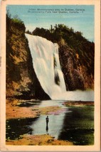 Canada Quebec Montgomery Falls Waterfall Cliff 1915-1930 Vintage Postcard - £6.60 GBP