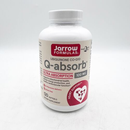 Jarrow Formulas Ubiquinone CO-Q10 Q-absorb Ultra 100mg 120 Softgels BB 5/25 - $34.99