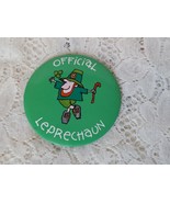 Leprechaun Button Pin Vintage St Patrick&#39;s Day - £8.29 GBP
