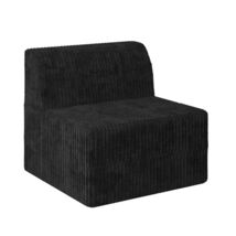 Modern Minimalist Black Corduroy Sleeper Sofa Sectional - $299.91 CAD
