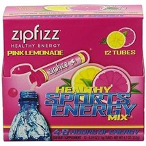 Zipfizz Pink Lemonade Energy Drink Mix - Transform Your Water - 30 Tubes - £31.45 GBP
