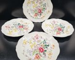 4 Spode Romney Dinner Plates Set Vintage Floral Scallop Copeland England... - €67,02 EUR