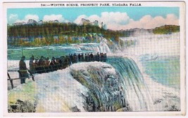 Postcard Winter Scene Prospect Park Niagara Falls - £3.14 GBP