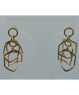 Hexagon vermeil Earrings - $97.11 CAD