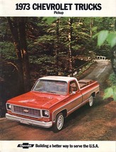 1973 Chevrolet PICKUP brochure catalog Chevy Truck C10 C20 C30 K10 K20 CHEYENNE - £6.39 GBP
