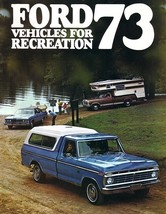 1973 Ford Recreation Vehicles Brochure Catalog 73 Bronco Ranchero Motor Home - £9.79 GBP