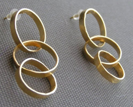 Gold plated/Fine silver Earrings - £47.96 GBP