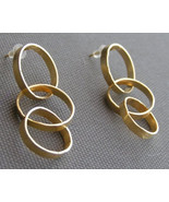 Gold plated/Fine silver Earrings - $83.24 CAD