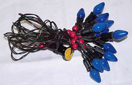 Vintage C-7 Christmas Light with Blue Bulbs - £15.69 GBP