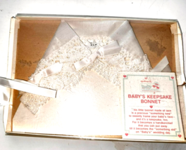 Hallmark Baby&#39;s Keepsake Bonnet Lace &amp; Ribbon Something Old for Wedding - $20.79