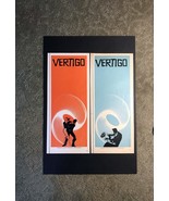 TWO VERTIGO ADs! 1958 Insanely Rare Blue &amp; Red Alfred Hitchcock Movie Pr... - €242,00 EUR
