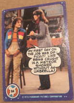 Vintage Mork And Mindy Trading Card #84 1978 Robin Williams Pam Dauber - £1.57 GBP