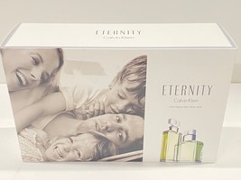 ETERNITY By CALVIN KLEIN 3Pcs GIFT SET For Women - NEW WITH BOX - £55.94 GBP