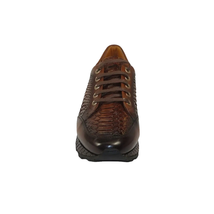 Men's GENIO Turkey Genuine Snake Leather Shoes 120197327 Brown image 2