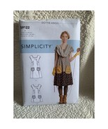 Simplicity Dottie Angel Slip Wrap Dress Misses sewing pattern 8186 sz12-... - £11.60 GBP
