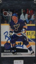 Brett Hull Signed Autographed 1991 Pro Set Hockey Card - St. Louis Blues - £15.65 GBP