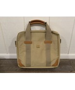 Vintage Carry On Bag Briefcase Small Overnighter Heavy Canvas 12.5” Hilt... - £23.31 GBP