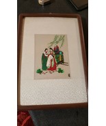 Wood Framed  Hand Embroidered/Stitched Chinese Ladies - €19,70 EUR