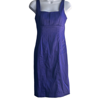 Calvin Klein Womens 2 Purple Satin Bodycon Cocktail Party Dress Glam Pro... - £21.90 GBP