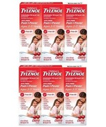 Kids Children&#39;s Tylenol Dye Free Cherry Suspension 24 Ounces (4oz X6) 11/24 - $44.99