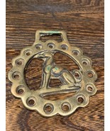 Vintage Horse Brass Embossed Greyhound Dog with 3D look Rustic Cottagecore - £15.18 GBP