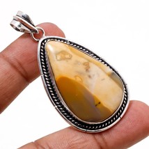 Ocean Jasper Pear Shape Gemstone Handmade Fashion Pendant Jewelry 2.30&quot; SA 9265 - £3.17 GBP