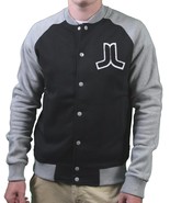 WeSC Balker Nero Raglan Pile Bottoni Baseball Giacca Maglione Grande Nwt - $51.75