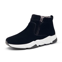 New Lightweight Casual Shoes for Man Winter Plus Velvet Warm Men&#39;s Cotton Shoes  - £24.09 GBP