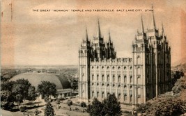 Artvue Postcard Great Mormon Temple and Tabernacle Salt Lake City UT O12 - £5.42 GBP