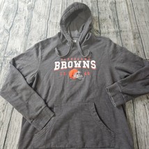 Cleveland Browns HoodieNFL Team Apparel Mens Sweatshirt Size L Pockets D... - $26.99