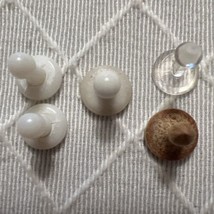 Antique Collar Buttons Four Plastic One Wooden - $175.51 MXN