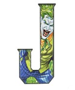 DC COMICS: THE JOKER: VILLIANS: SUPERHEROES: LETTER "J" :METAL SIGN: BATMAN: NEW - $16.14