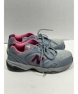 New Balance 627 Gray Pink Safety Toe Sneakers Laced Work Shoes Women’s S... - £24.43 GBP