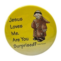Funny Religious Vintage Fridge Magnet Jesus Loves Me Are You Suprised? - £11.71 GBP