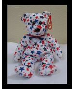 Ty Beanie Baby Red White &amp; Blue the Patriotic Bear NEW - €7,64 EUR