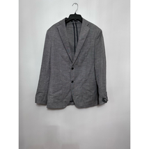 Nordstrom Mens Two Button Suit Jacket Gray Lined Notch Pockets Stretch 38R New - £42.86 GBP