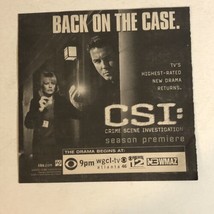 CSI Tv Guide Print Ad Advertisement William Peterson Marg Helgenberger TV1 - £4.67 GBP