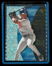 Vintage 1998 Fleer Ex 2001 Holo Window Baseball Card #75 Manny Ramirez Indians - £7.77 GBP