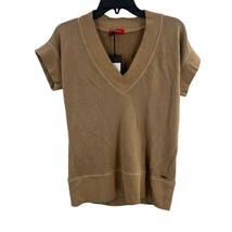 n:Philanthropy Taupe V Neck Short Sleeve Top Small New - £32.65 GBP