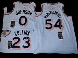 SIGNED mamu Collins Keldon Johnson San Antonio Spurs Jersey City Edition... - $197.01