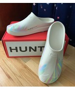 Men&#39;s Unisex HUNTER IN/OUT Algae Foam Marble Clog Shaded White Sz 12 New... - $32.90