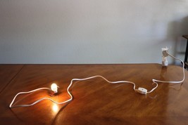 6 Foot Single Bulb Socket Light Cord Christmas Villages Buildings Roll S... - $9.49