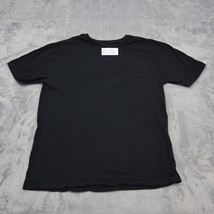 Zara Man Shirt Men 40 Black Pullover Short Sleeve Round Neck - £15.56 GBP